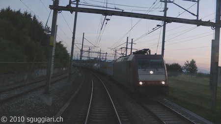 Vista dalla cabina - Crossrail BR 185